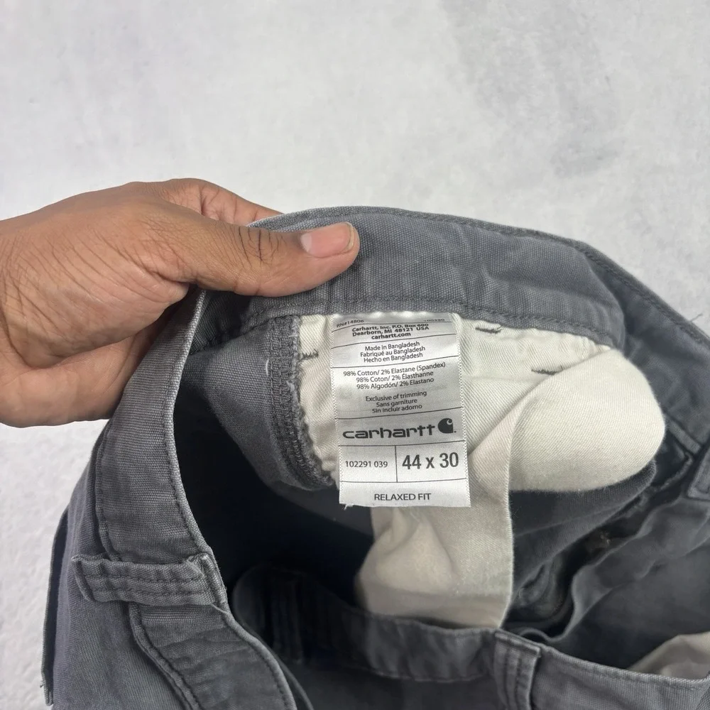 Carhartt Relaxed Fit Grey Workwear Pants Men's Waist 42